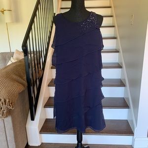 Jessica Howard Ruffle Sequin Dress